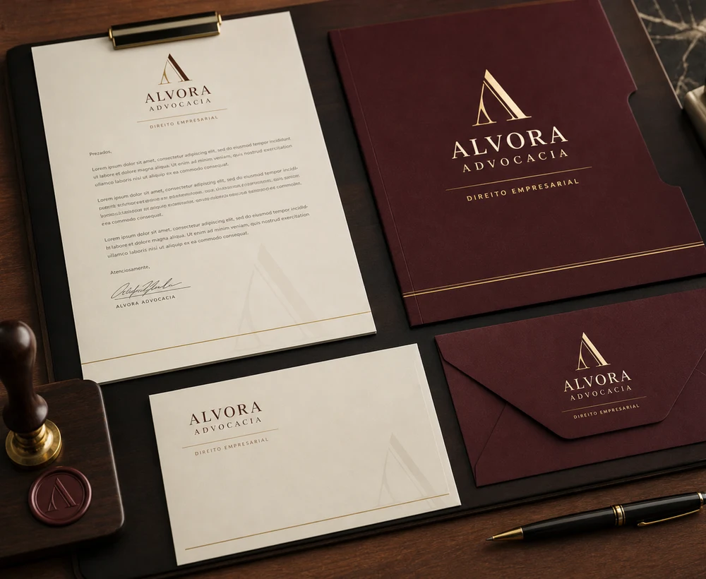 Mockup de papelaria corporativa